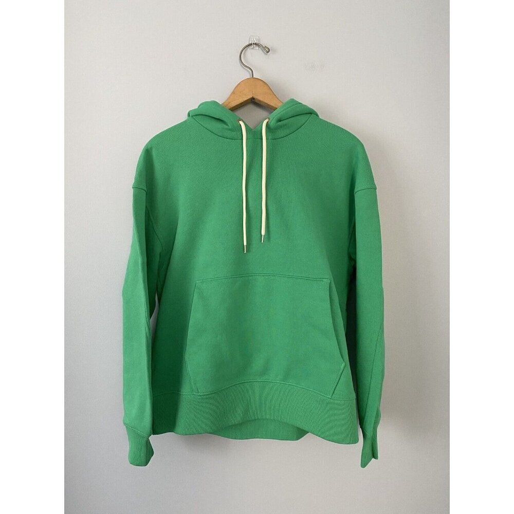 Everlane The Track Organic Cotton Hoodie NWT Womens XS Small Bright Jade